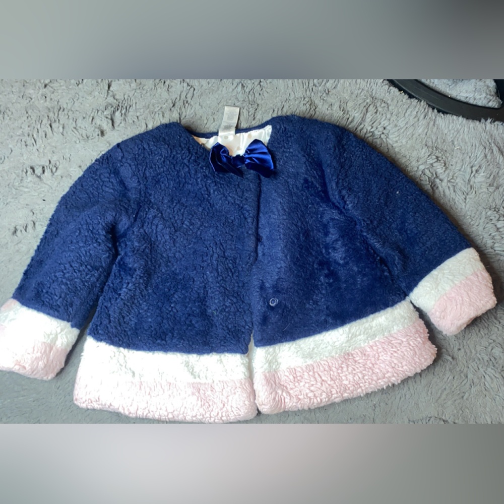 Cozy Blue and Pink Fleece Jacket